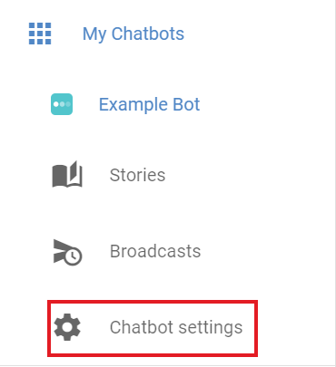 chatbot settings