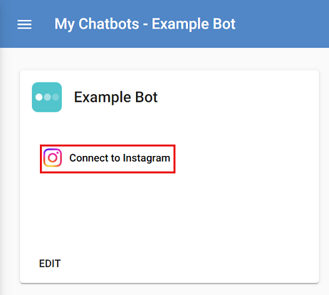 connect to Instagram